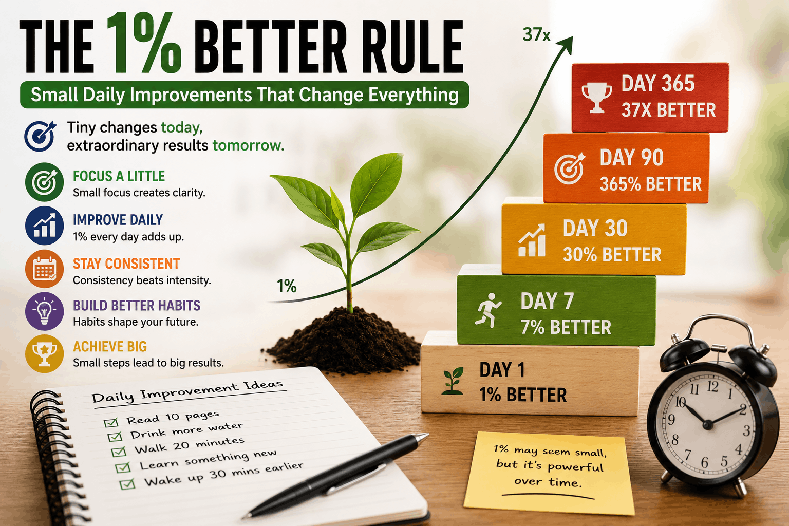 Read more about the article The 1% Better Rule: Small Daily Improvements That Change Everything