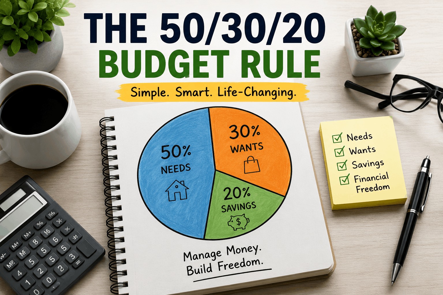 You are currently viewing The 50/30/20 Budget Rule Explained for Beginners (A Simple Guide to Managing Money Without Stress)