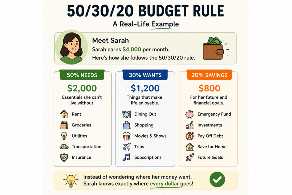 Financial freedom through the 50 30 20 budget rule with smart saving budgeting and money management habits