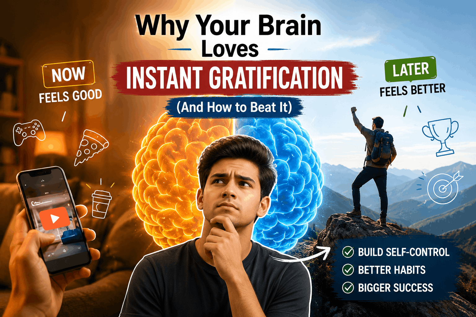 You are currently viewing How to Beat Instant Gratification: Why Your Brain Loves It
