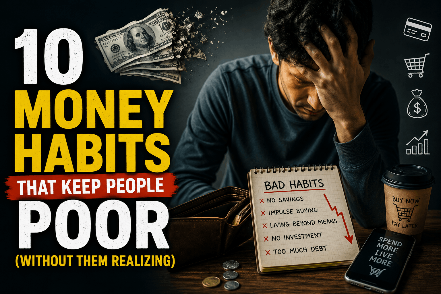 Read more about the article 10 Money Habits That Keep People Poor (Without Them Realizing)