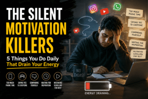 Read more about the article The Silent Motivation Killers: 5 Things You Do Daily That Drain Your Energy