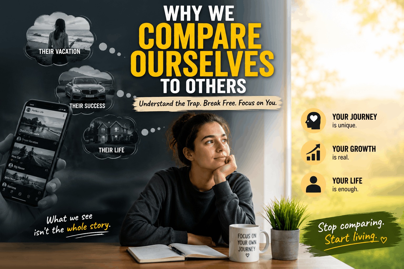 Read more about the article Why We Compare Ourselves to Others (And How to Finally Stop)