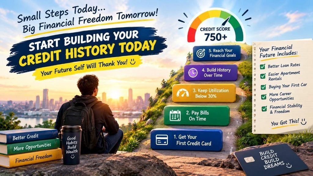Steps to build credit history from scratch with on-time payments and low credit utilization