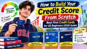Read more about the article How to Build Your Credit Score From Scratch: Best First Credit Cards for US Beginners (2026 ultimate Guide)